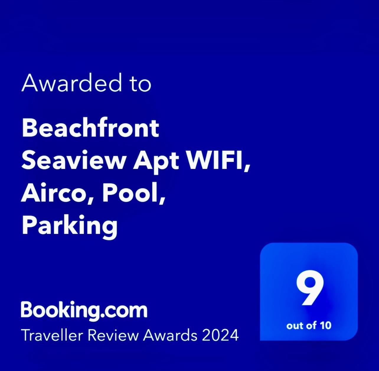 Beachfront Seaview Litoralmar Apt, Fast Wifi, Airco, Pool, Private Parking Portimão Dış mekan fotoğraf